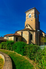 View of Eglise Saint-Trivier is commune Saint-Trivier-de-Courtes in the Ain department in eastern...