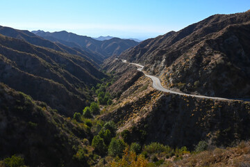 Sand Canyon Road in Angeles National Forest