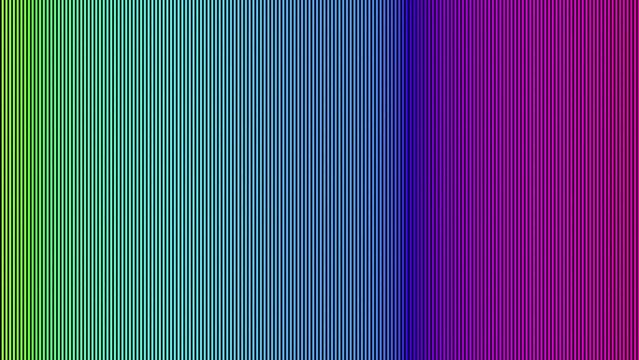 Abstract background. Panning Red Green and Blue Rgb stripes or bright rainbow colors. Animation, 3D Render.