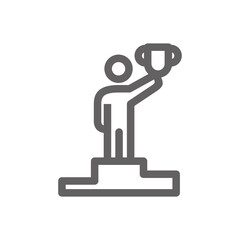 Champion leader icon. Perfect for business website or user interface applications. Simple vector illustration.