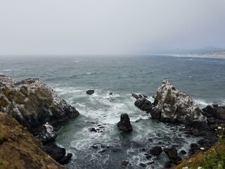 Yaquina Head Outstanding Natural Area Water Sky Natural landscape Coastal and oceanic landforms Terrain