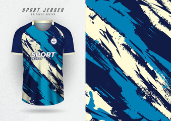 Background mockup for sports team jerseys, jerseys, running jerseys, cream navy blue stripes.