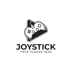 Gamer Logo Vector With Joystick and Play Icon