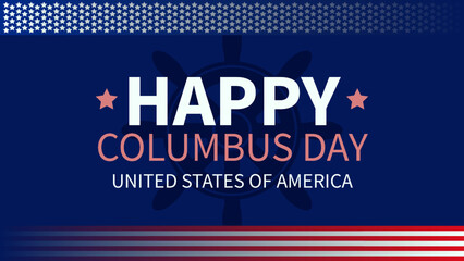 Fototapeta premium happy columbus day