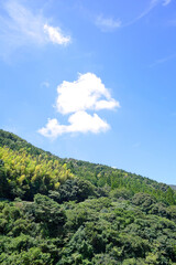 永吉ダム周辺の山々	