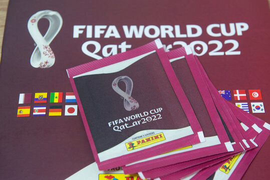 Close up of Panini Album Fifa World Cup 2022 - Qatar