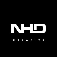 NHD Letter Initial Logo Design Template Vector Illustration