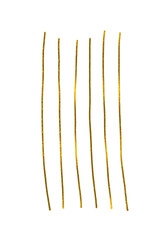 Gold glitter brush stroke