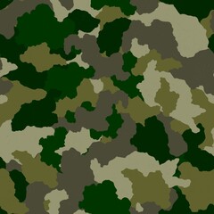 みどり迷彩のシームレスパターン