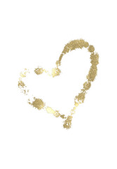 Light gold glitter brush stroke