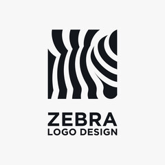 Creative zebra logo design