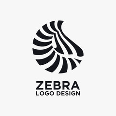 Creative zebra logo design