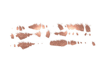 Rose gold glitter brush stroke
