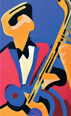 Jazz Ball Poster Vector Illustration - 530466711
