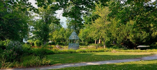 Pavilion in Park with Lots of Greenery, on Top of the  Schloßberg in Graz