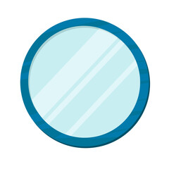 bathroom mirror flat vector illustration logo icon clipart