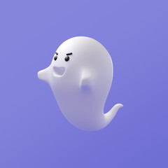 Ilustración de Fantasma en 3D Halloween