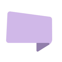 Blank speech bubble pastel color