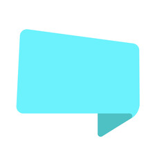 Fototapeta premium Blank speech bubble pastel color