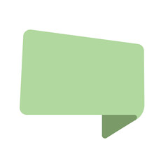 Blank speech bubble pastel color