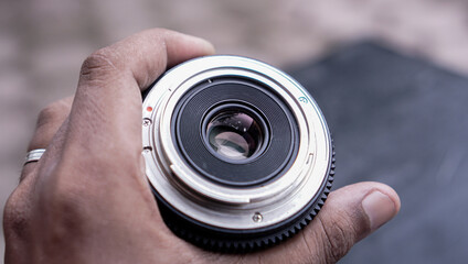 photography equipment tools. camera lens, gimbal and 3d cameras