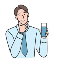 この化粧品に満足している男性