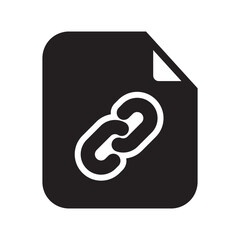 Link Files Icon Solid Style