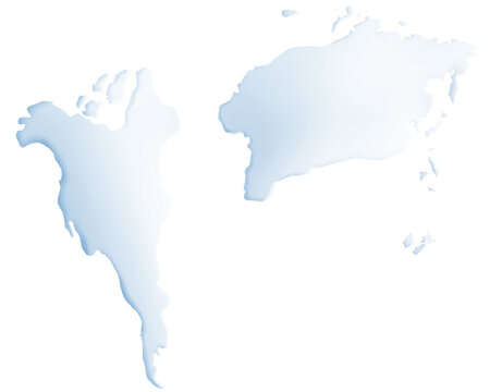 Mapa mundial en relieve 3D en PNG para edición y fotomontaje