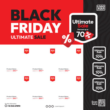 poster design for black friday event