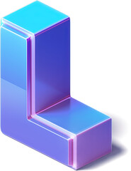 Isometric 3D Letter L