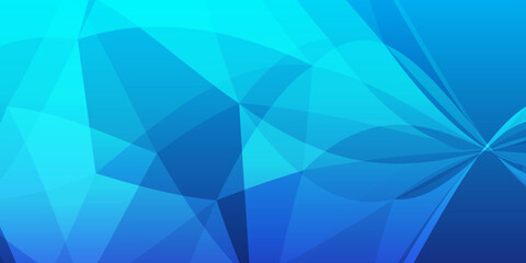 Abstract blue triangle background