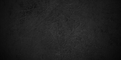 Stone dark black grunge backdrop texture background. Black stone concrete texture background anthracite panorama. Panorama dark grey black slate background or texture.