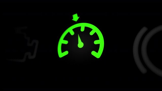 "Adaptive Cruise Control" Warning Light on Car Dashboard