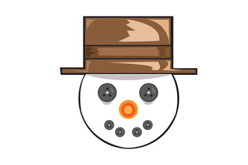 snowman with hat