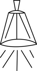 Element lamp. illustration for idea.