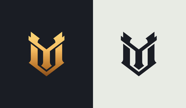Initial VY YV V Y Monogram Logo Template. Initial Based Letter Icon Logo