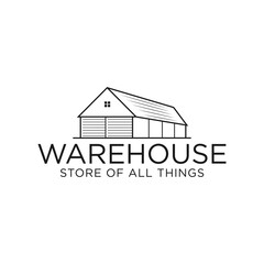 warehouse logo, icon and vector