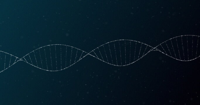 Image of DNA structure against black background