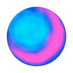 Planet bubble glass sphere