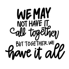 Family quote lettering