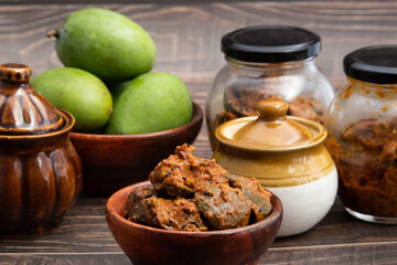 Mango Pickle Also Called Aam Ka Achar, Organic Dry Kachi Keri Achaar, Masaledar Sookha Kairi Made...