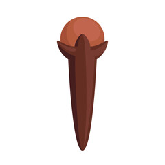 clove spice flat vector illustration logo icon clipart