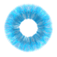 Isolated of blue human iris (3D Rendering)