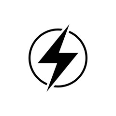 lightning thunder bolt icon vector design template