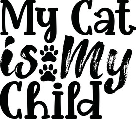 Cat svg design cut files