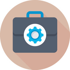 Briefcase Colored Vector Icon
