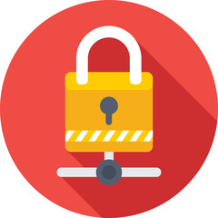 Network Security Colored Vector Icon