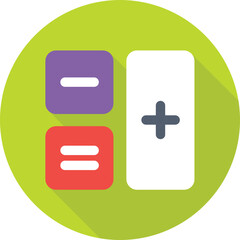 Obraz premium Math Symbol Colored Vector Icon