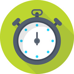 Stopwatch Colored Vector Icon