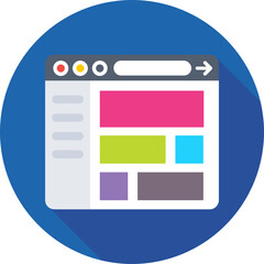Fototapeta premium Template Colored Vector Icon